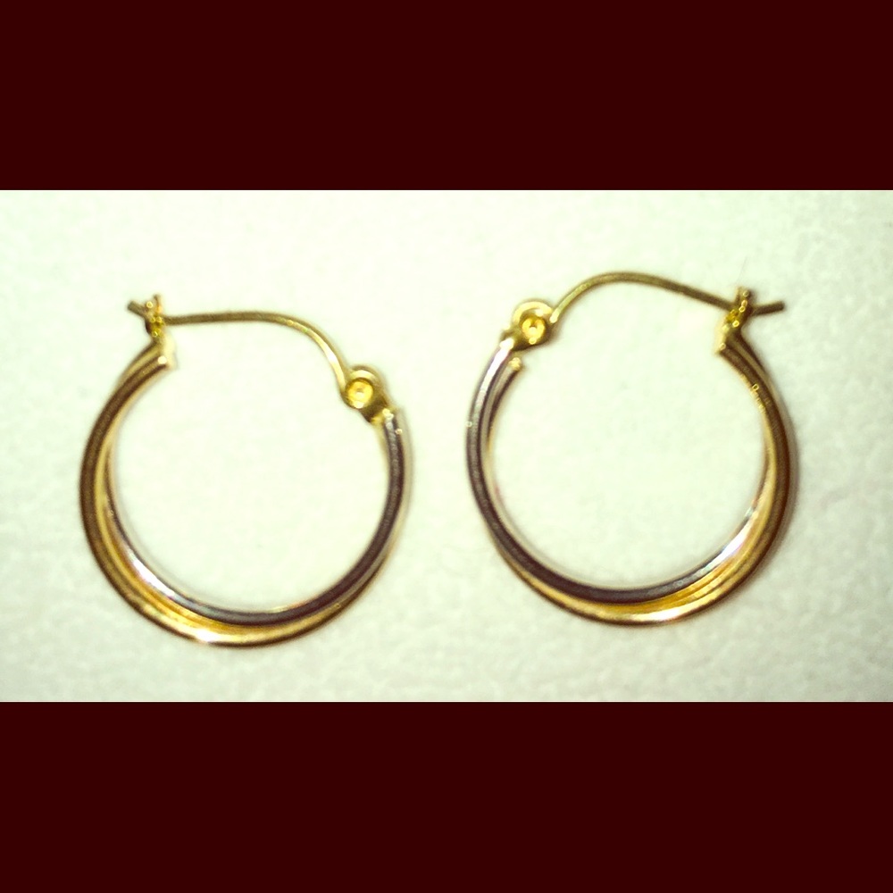 14K gold hoop earrings